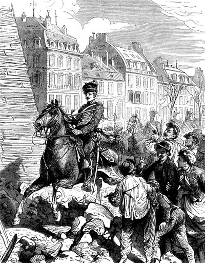 احتلال الألمان لباريس بعد الحرب الفرنسية البروسية ، فبراير 1871 م 1880 بواسطة غير معروف