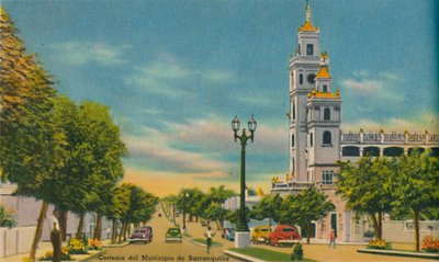 Olaya Herrera Avenue، Barranquilla، c1940s بواسطة غير معروف