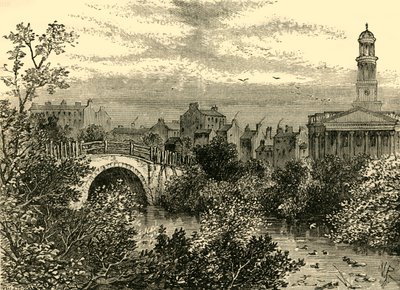 الجسر القديم فوق البحيرة ، ريجنتس بارك ، عام 1847 ، c1876. بواسطة غير معروف