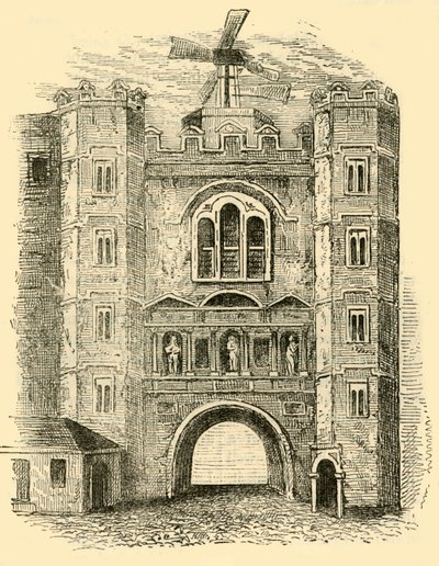 Old Newgate ، c1760 ، c1872. بواسطة غير معروف