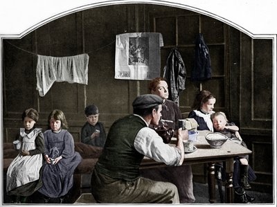 غرفة قديمة في Slumland ، لندن ، c1900 1901 بواسطة غير معروف