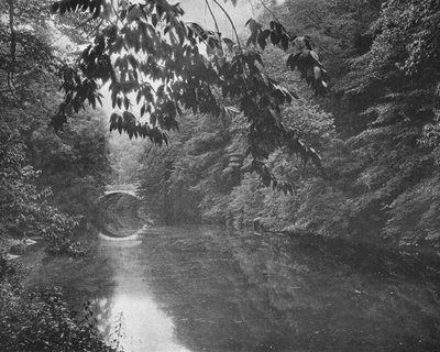 في Wissahickon Creek ، Fairmount Park ، فيلادلفيا ، الولايات المتحدة الأمريكية ، c1900. بواسطة غير معروف