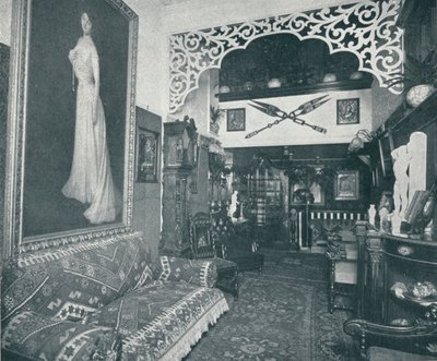 إحدى غرف الاستقبال في معهد Sandow ، c1898 بواسطة غير معروف