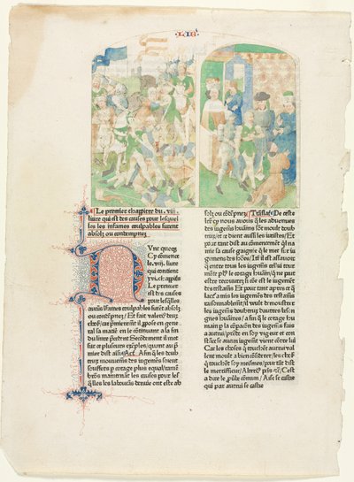 هناك مكسيموس 8 فاليريوس تفتح صفحات الكتب وكلمات الذاكرة ، ه. 1476. بواسطة غير معروف