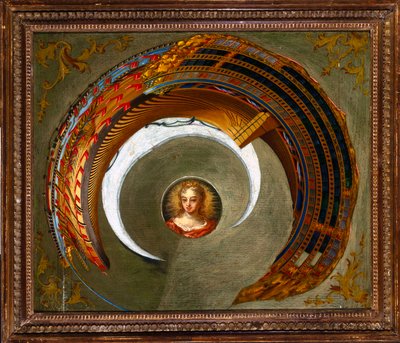 الأوهام البصرية لوحة صورة بصرية مشوهة لسفينة ، ج 1744-1774 بواسطة غير معروف