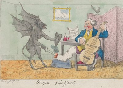 أصل النقرس ، كاليفورنيا. 1810. بواسطة غير معروف
