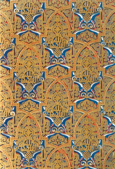 زخرفة في لوحات على الجدران ، قاعة السفراء ، 1907. بواسطة غير معروف