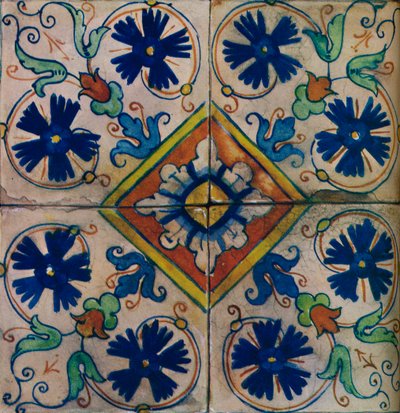 البلاط الهولندي الزخرفي ، التأثير الإيطالي ، c1600 بواسطة غير معروف