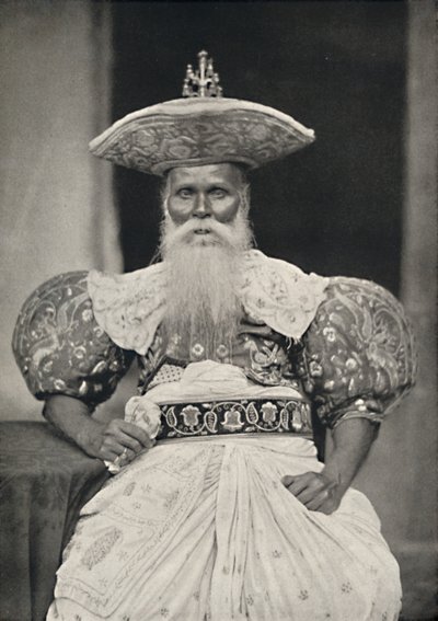 لوحة محلية في كاندي في زي سنغالي القديم ، 1926 بواسطة غير معروف
