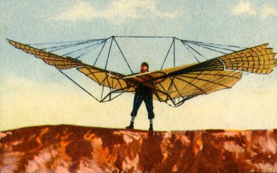 طائرة شراعية أوتو ليلينتال ، 1890 ، 1932. بواسطة غير معروف