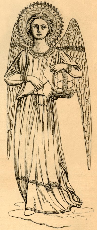 نسخة تفصيلية عن ملاك رسمها فرا أنجيليكو ، 1881. بواسطة غير معروف