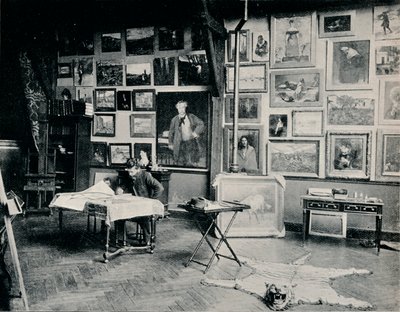 لفة في الاستوديو الخاص به ، c1897 بواسطة غير معروف
