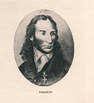 Paganini. ، 1895 بواسطة غير معروف