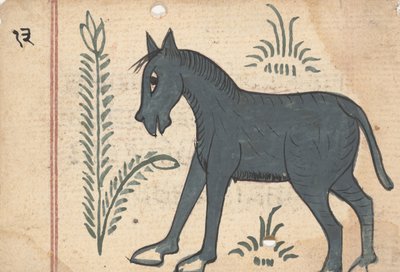 صفحة من كتاب الفأل ، كاليفورنيا. 1800. بواسطة غير معروف