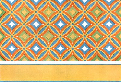 سقف مطلي في قبر امنمحت في طيبة ، مصر ، 1928. بواسطة غير معروف