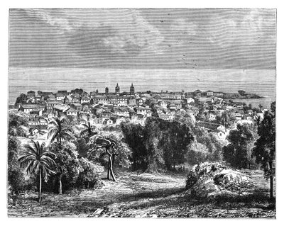 مدينة بنما من جبل أنكون ، c1890 بواسطة غير معروف