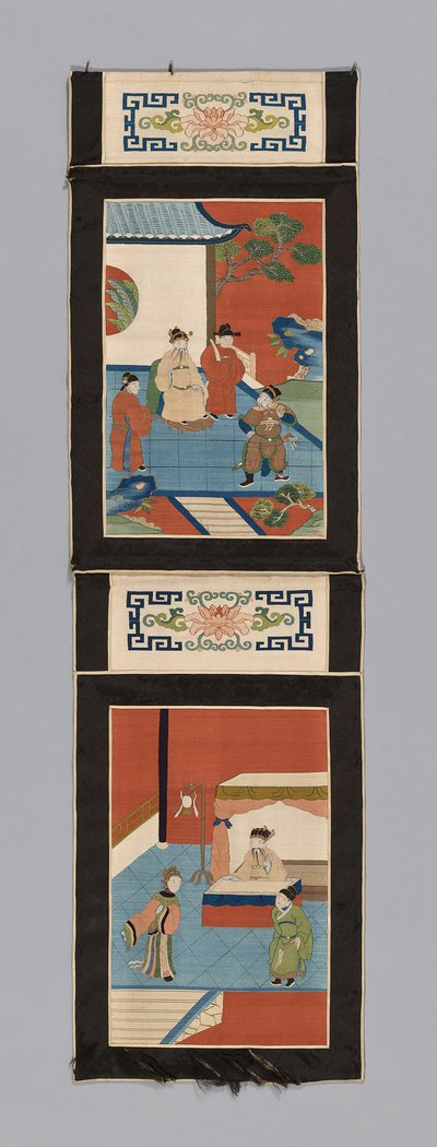 لوحة لشاشة ، الصين ، أسرة تشينغ 1644-1911 ، 18751900. بواسطة غير معروف