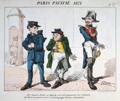 تهدئة باريس ، 1871. بواسطة غير معروف
