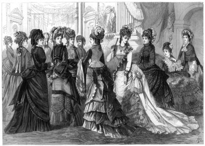 أزياء ربيع باريس ، 1875 بواسطة غير معروف