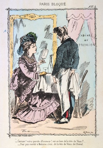 باريس المحاصرة ، 1870-1871. بواسطة غير معروف