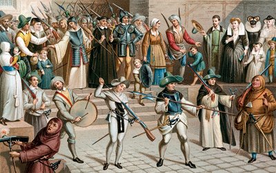 باريس خلال الدوري La Ligue ، 1590 القرن التاسع عشر بواسطة غير معروف