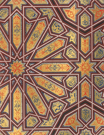 جزء من سقف الرواق لمحكمة بركة الأسماك ، 1907. بواسطة غير معروف