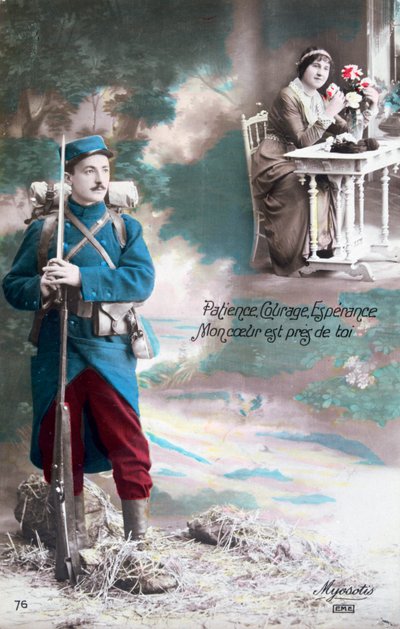 الصبر ، والشجاعة ، وآمل أن يكون قلبي قريب منك ، 1914-1918 بواسطة غير معروف