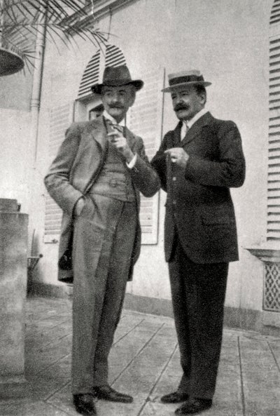 بول هيرفيو ومارسيل بريفوست ، مؤلفون وكتاب مسرحيون فرنسيون ، 1905 بواسطة غير معروف