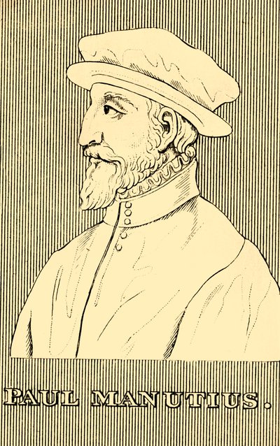 بول مانوتيوس ، 1512-1574 ، 1830. بواسطة غير معروف