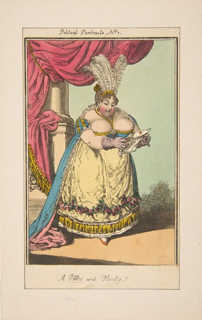 قطعة السلام والكثير من الصور السياسية رقم 1 ، كاليفورنيا. 1820. بواسطة غير معروف