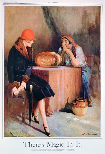 إعلان صابون الكمثرى 1925 بواسطة غير معروف