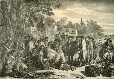 معاهدة بينس مع الهنود ، 1682 ، 1890. بواسطة غير معروف