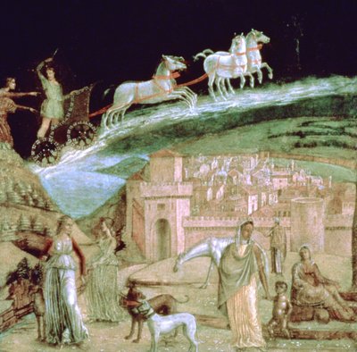 فايتون في مركبته ، c1470-1536 بواسطة غير معروف