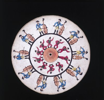 قرص Phenakistiscope (Phenakistoscope) ، ج ١٨٣٠ بواسطة غير معروف