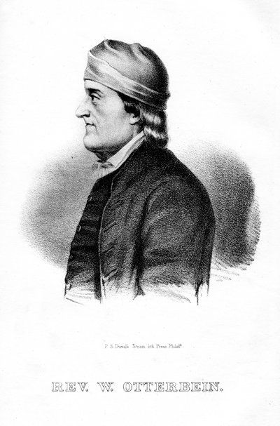فيليب ويليام أوتربين ، رجل دين ألماني أمريكي ، 1854 بواسطة غير معروف