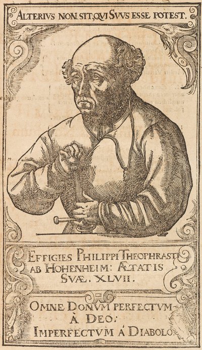فيليبس ثيوفراستوس أوريولوس بومباستوس فون هوهنهايم باراسيلسوس ، 1589. بواسطة غير معروف