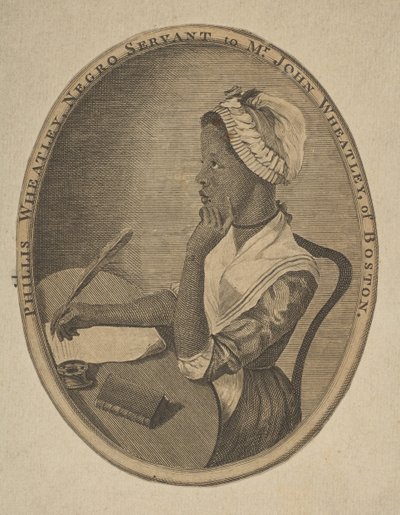 فيليس ويتلي ، خادم أسود للسيد جون ويتلي من بوسطن ، كاليفورنيا. 1773. بواسطة غير معروف