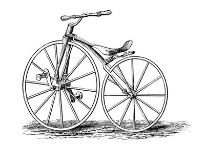 دراجة كيكرينج بدواسة كرنك ، تصميم أمريكي ، c1860s c1880 بواسطة غير معروف
