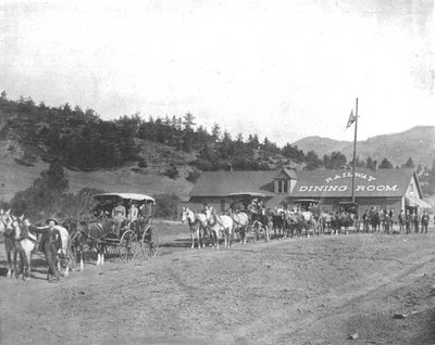 Pikes Peak Toll Road ، كولورادو ، الولايات المتحدة الأمريكية ، c1900. بواسطة غير معروف
