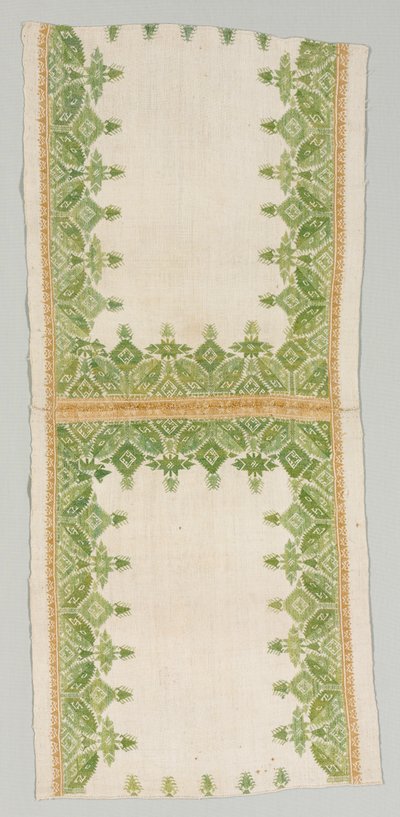 غطاء وسادة 1700s. بواسطة غير معروف