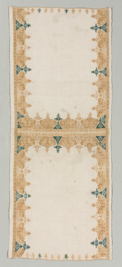 غطاء وسادة 1700s. بواسطة غير معروف