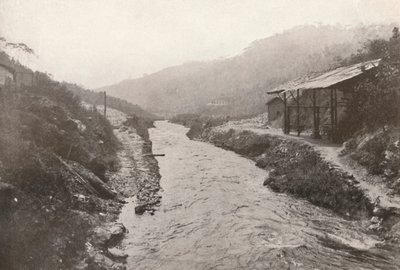 تحويل Pirahy: عرض مجرى النهر من منفذ النفق. 1914. بواسطة غير معروف
