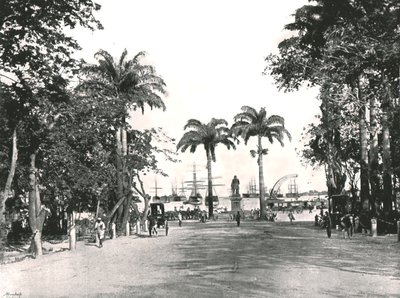 Place dArmes ، بورت لويس ، موريشيوس ، 1895. بواسطة غير معروف