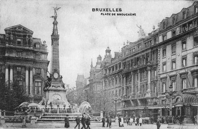 Place de Brouckere ، بروكسل ، بلجيكا ، c1918 بواسطة غير معروف