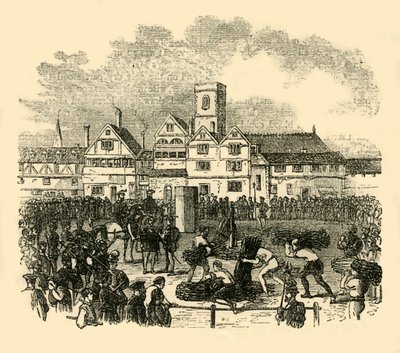مكان التنفيذ في Old Smithfield ، c1872. بواسطة غير معروف