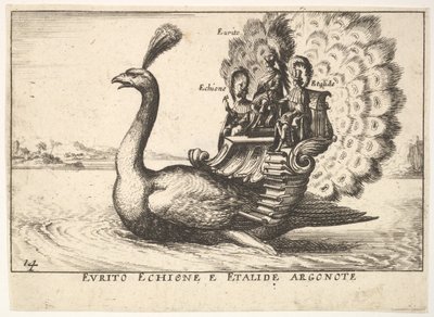 اللوحة 14: Argonauts Eurytus ، Echion ، و Aethalides Eurito Echione e Etalide Argonote ... ، 1664. بواسطة غير معروف