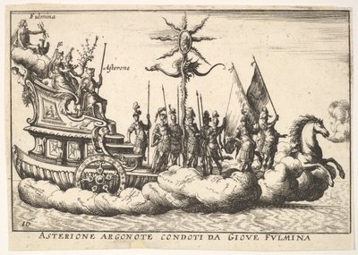 اللوحة 16: أريغون أستيريون بقيادة شخصية شابة من البرق أجيريون أرجونوت كونتر ... ، 1664. بواسطة غير معروف