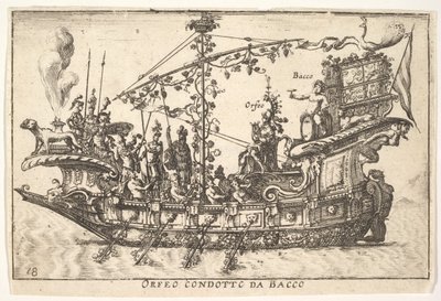 اللوحة 18: أورفيوس بقيادة باخوس أورفيو بقيادة باكوس ، من سلسلة The Magnifice ... ، 1664. بواسطة غير معروف