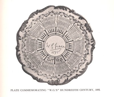 لوحة لإحياء ذكرى WG Graces hundreth قرن ، 1895 1912 بواسطة غير معروف