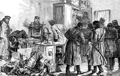 الشرطة تكتشف مطبعة عدمية ، سانت بطرسبرغ ، روسيا ، 1887 بواسطة غير معروف